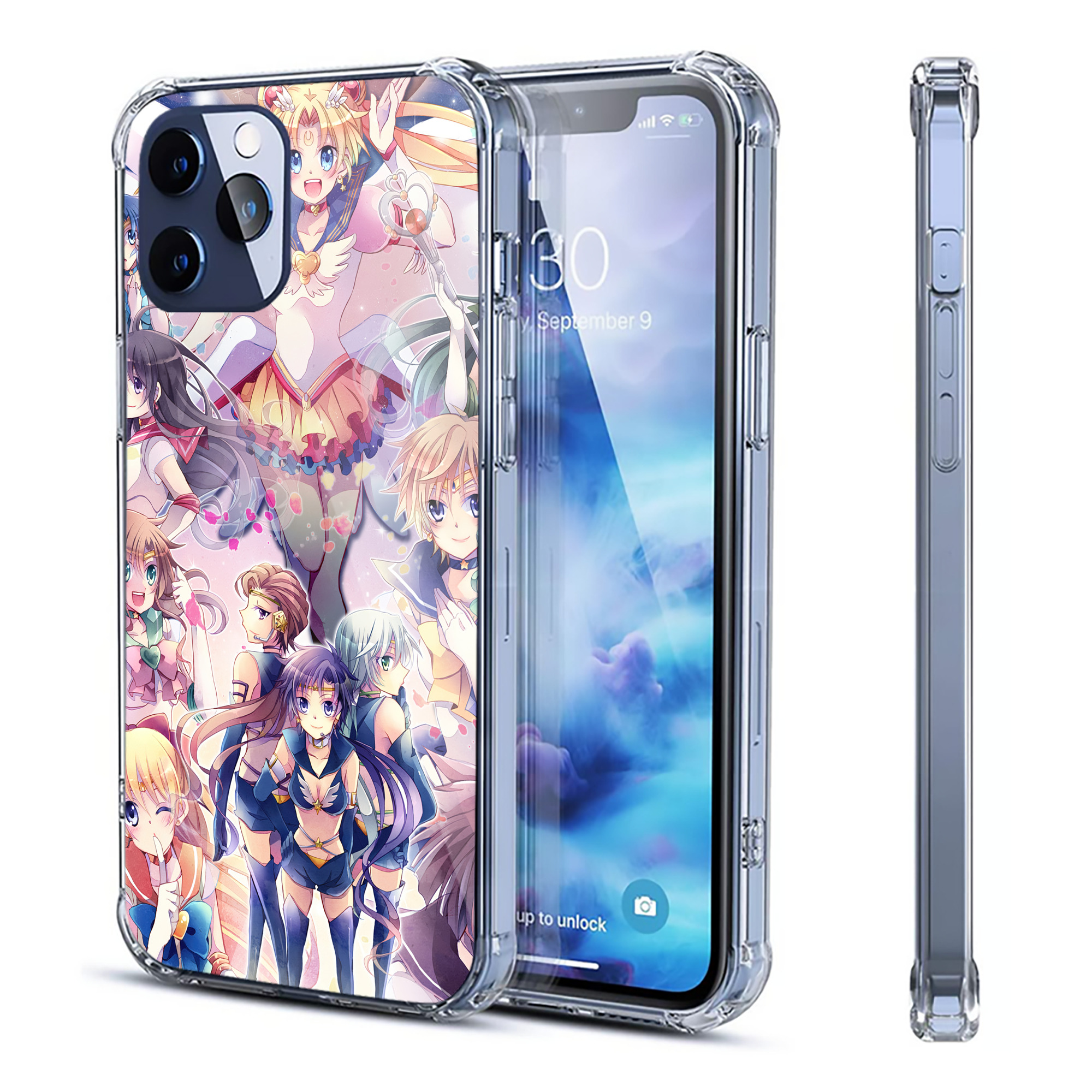 （画像用） 美少女戦士セーラームーン Sailor Moon 【iPhone 12シリーズ対応】透明スマホケース（クリアソフトケース）